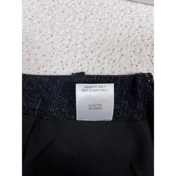 Classiques Entier Womens Mid Waist Tweed Pencil Skirt Black Sz 10 - Picture 3 of 6